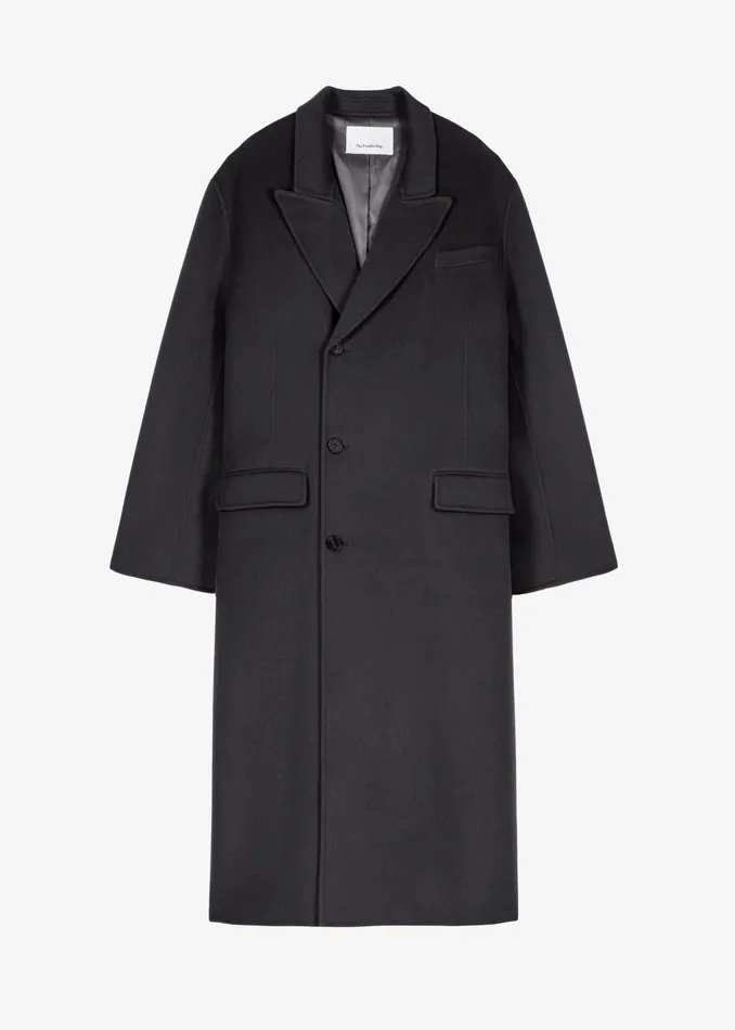 Men Paxton Wool Coat 8211 Dark Grey The Frankie Shop Outerwear