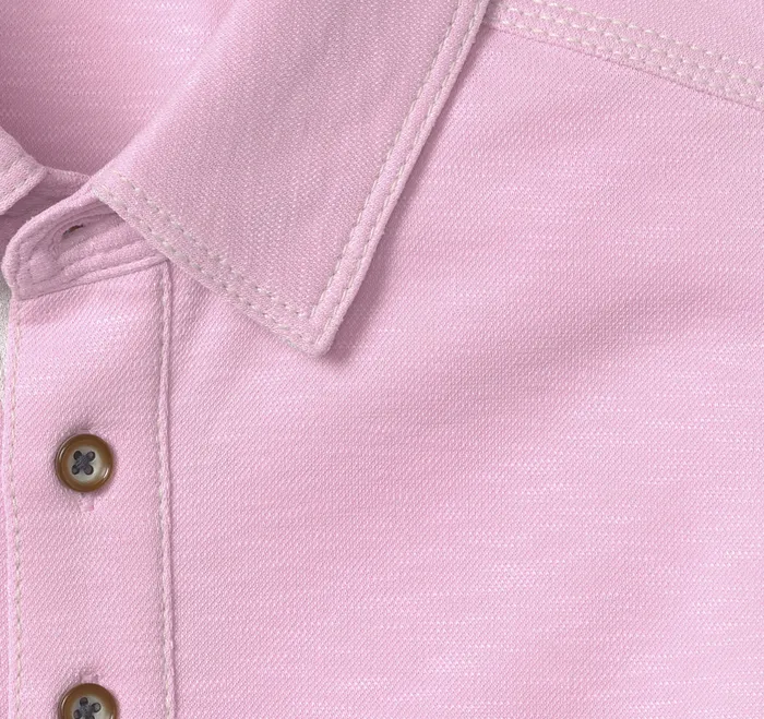 Men Polos and Tees Johnston and Murphy Vintage Slub Polo Hot Pink