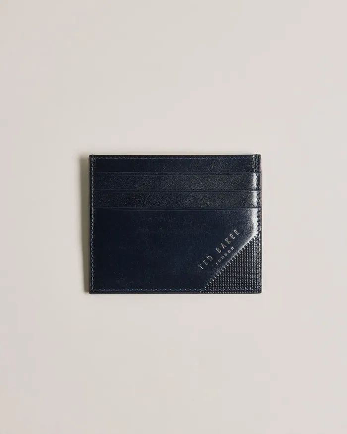 Men RAFFLES 8211 Embossed Corner Leather Card Holder Navy Ted Baker Wallets and Cardholders Men RAFFLES 8211 Embossed Corner Leather Card Holder Navy Ted Baker Wallets and Cardholders
