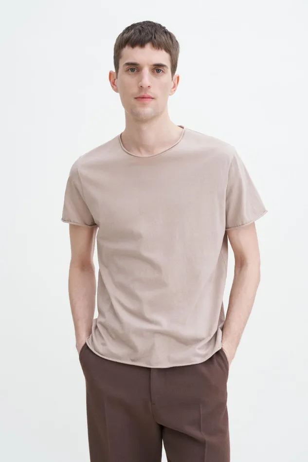 Men Roll Neck Tee Faded Khaki Filippa K TShirts