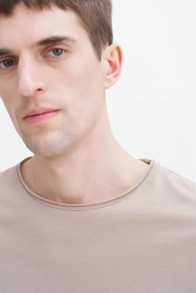 Men Roll Neck Tee Faded Khaki Filippa K TShirts