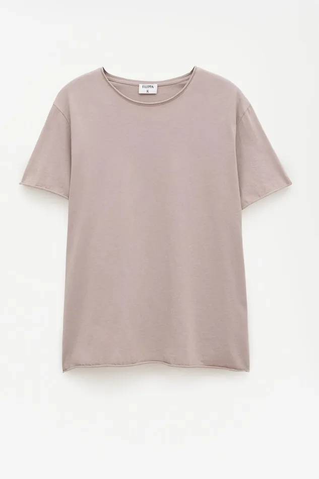 Men Roll Neck Tee Faded Khaki Filippa K TShirts