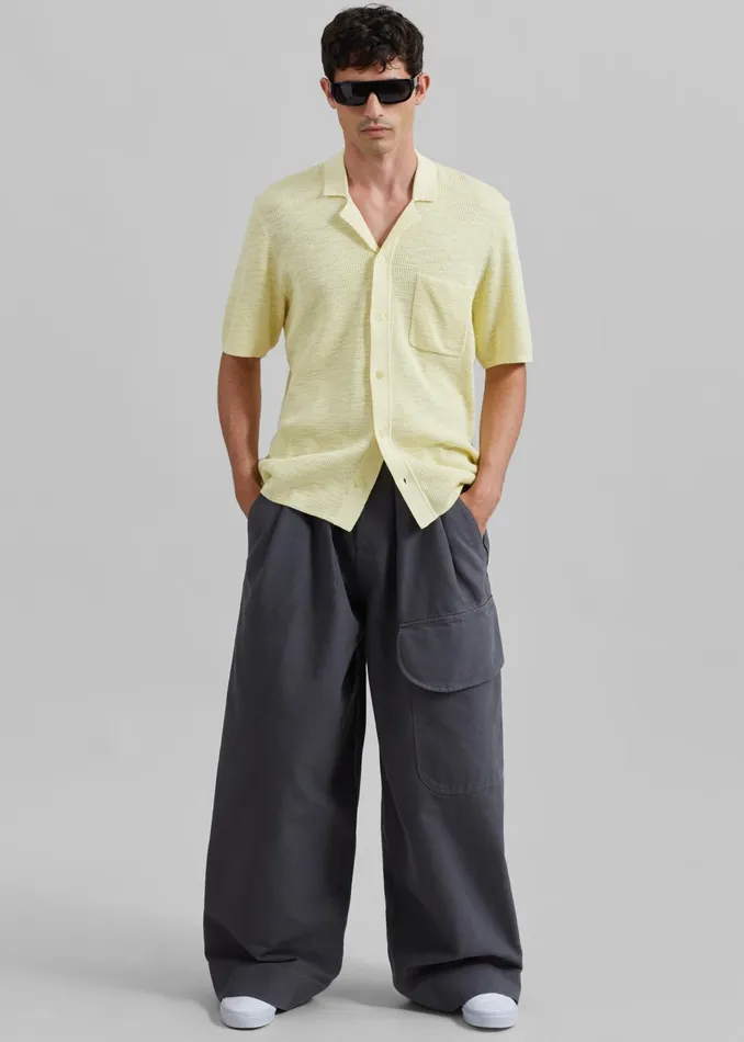 Men Samse Samse Larry Shirt 8211 Wax Yellow Melange The Frankie Shop Tops