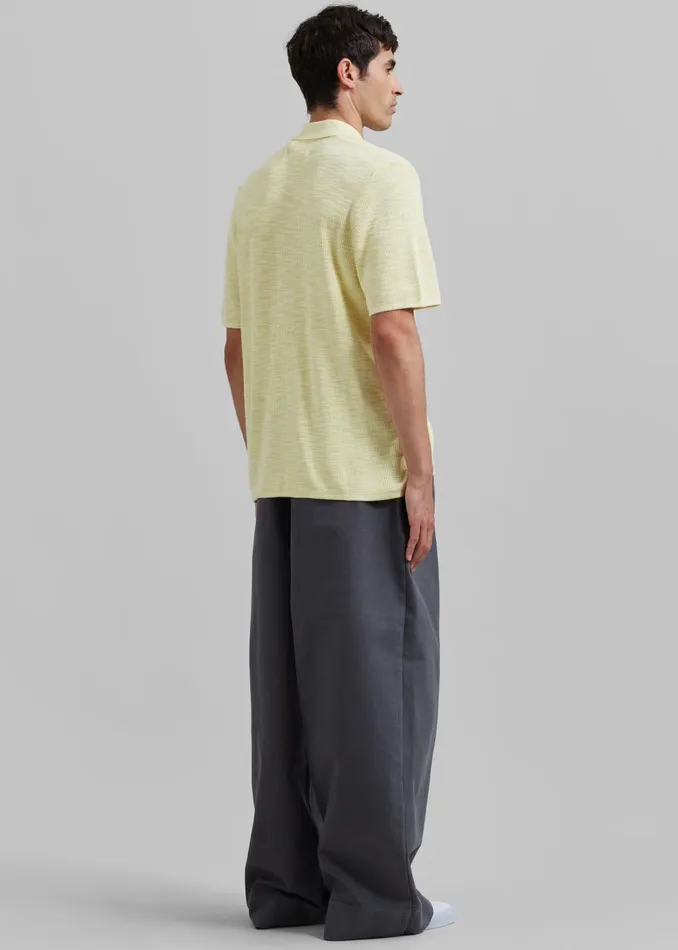 Men Samse Samse Larry Shirt 8211 Wax Yellow Melange The Frankie Shop Tops