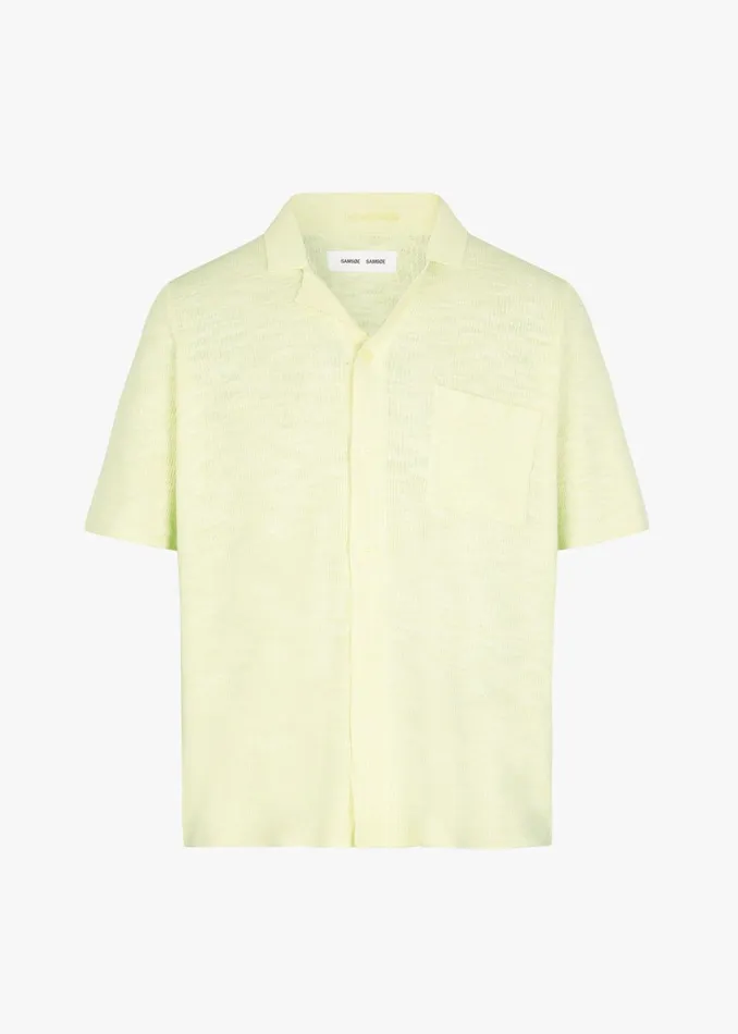 Men Samse Samse Larry Shirt 8211 Wax Yellow Melange The Frankie Shop Tops