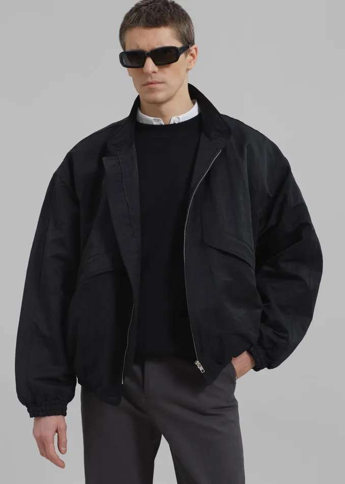 Men Seth Oversized Jacket 8211 Black The Frankie Shop Outerwear