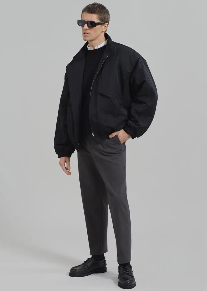 Men Seth Oversized Jacket 8211 Black The Frankie Shop Outerwear