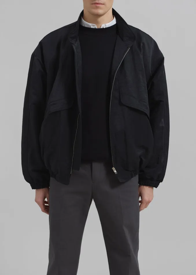 Men Seth Oversized Jacket 8211 Black The Frankie Shop Outerwear