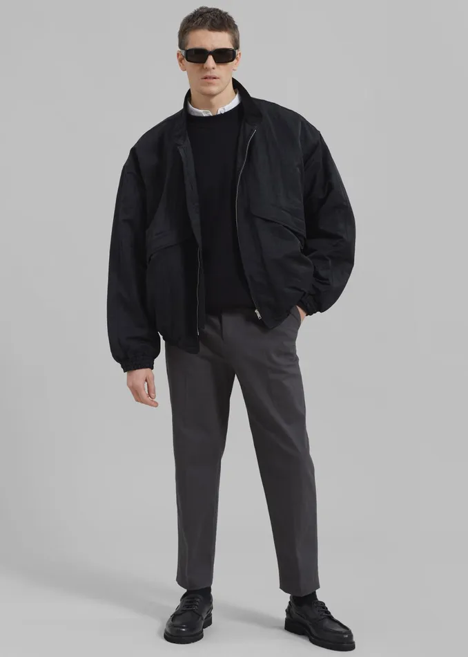 Men Seth Oversized Jacket 8211 Black The Frankie Shop Outerwear