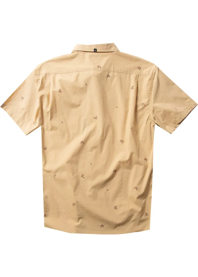 Men Shirts and Flannels Vissla Plasma Eco Ss Shirt Gold
