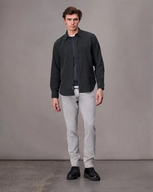Men Shirts Rag and Bone Finch Corduroy Shirt Black