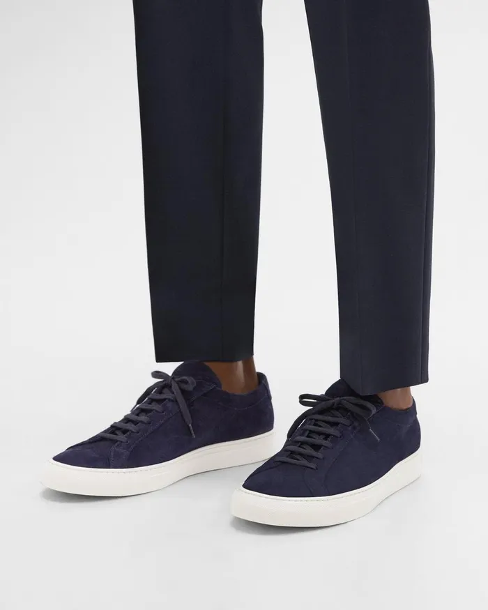 Men Shoes Theory Common Projects Original Achilles Sneakers Navy