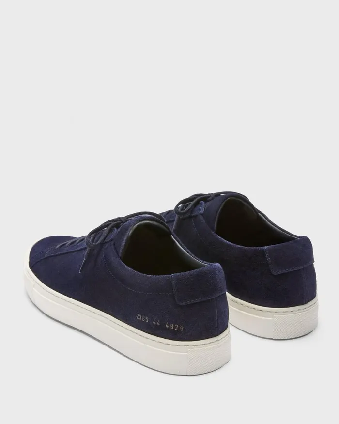 Men Shoes Theory Common Projects Original Achilles Sneakers Navy