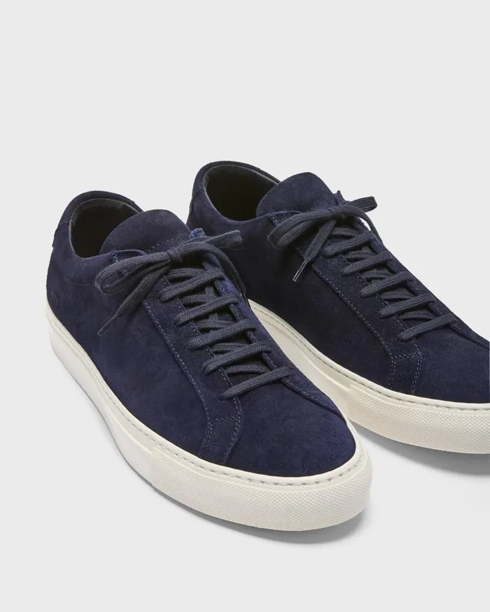 Men Shoes Theory Common Projects Original Achilles Sneakers Navy