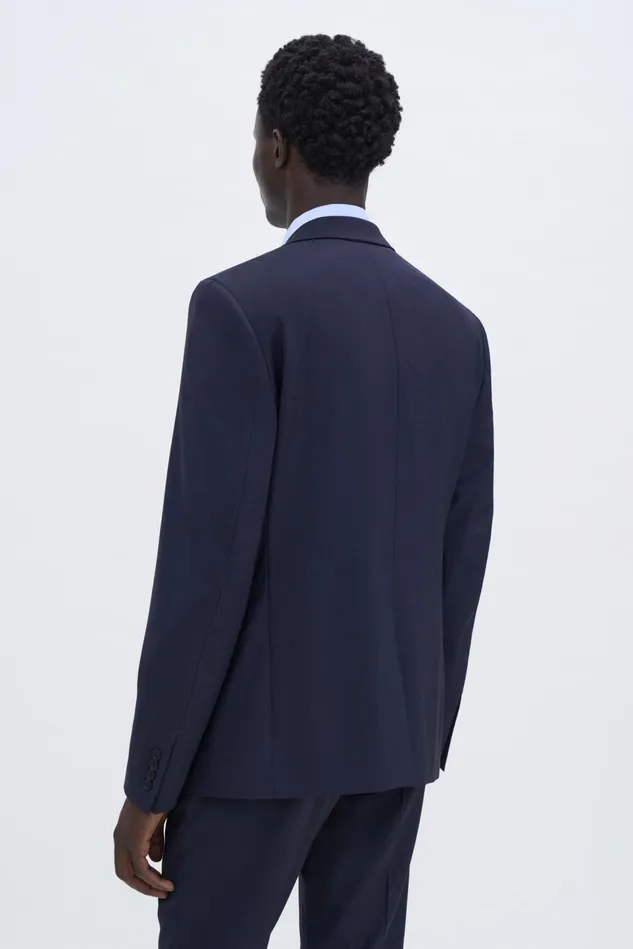 Men Slim Wool Blazer Dark Navy Filippa K Tailoring