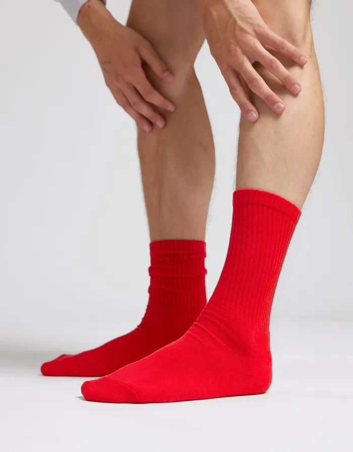 Men Socks Colorfulstandard Organic Active Sock 8211 Raspberry Pink