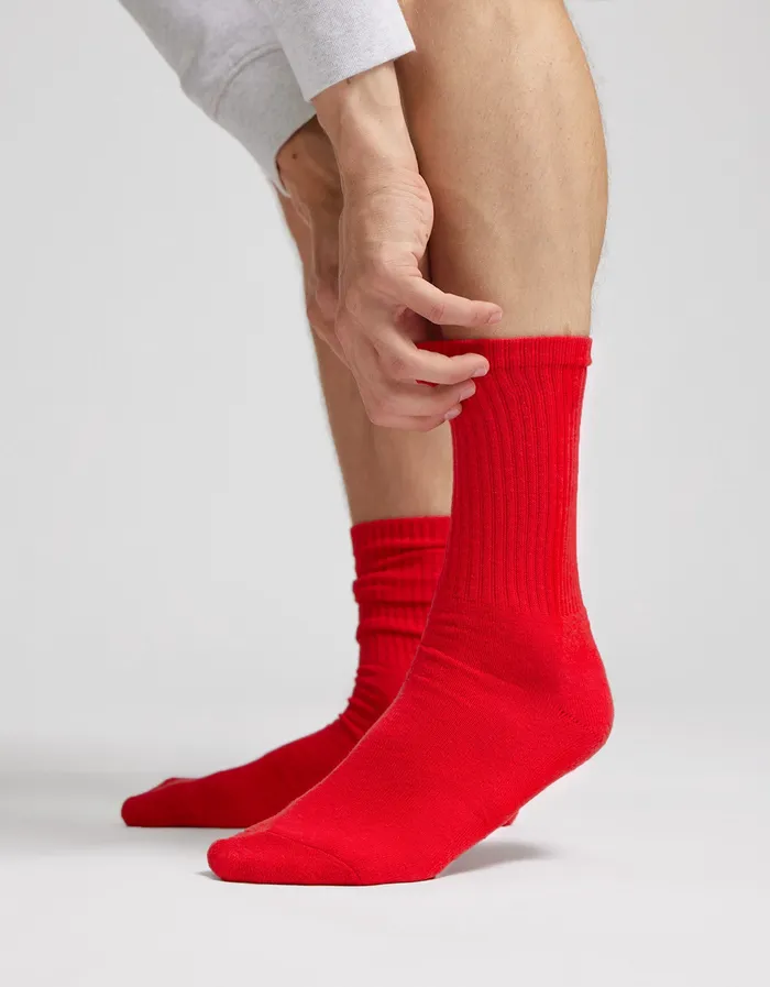 Men Socks Colorfulstandard Organic Active Sock 8211 Raspberry Pink