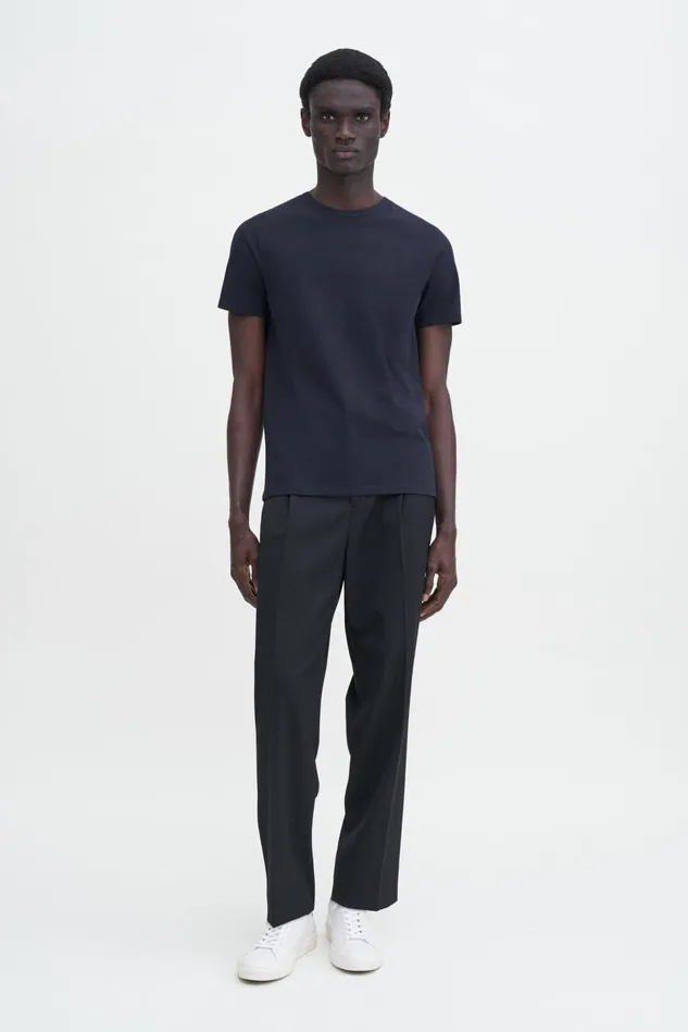 Men Stretch Cotton Tee Navy Filippa K TShirts