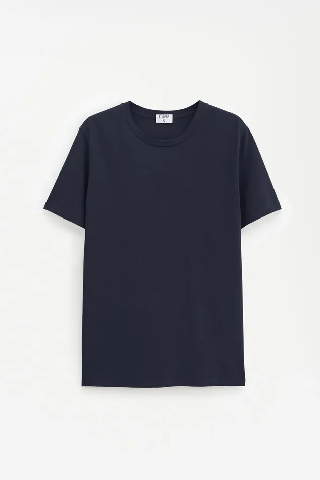 Men Stretch Cotton Tee Navy Filippa K TShirts
