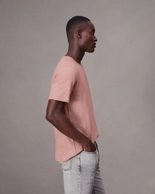 Men TShirts and Henleys Rag and Bone Classic Flame TShirt Rose Pink