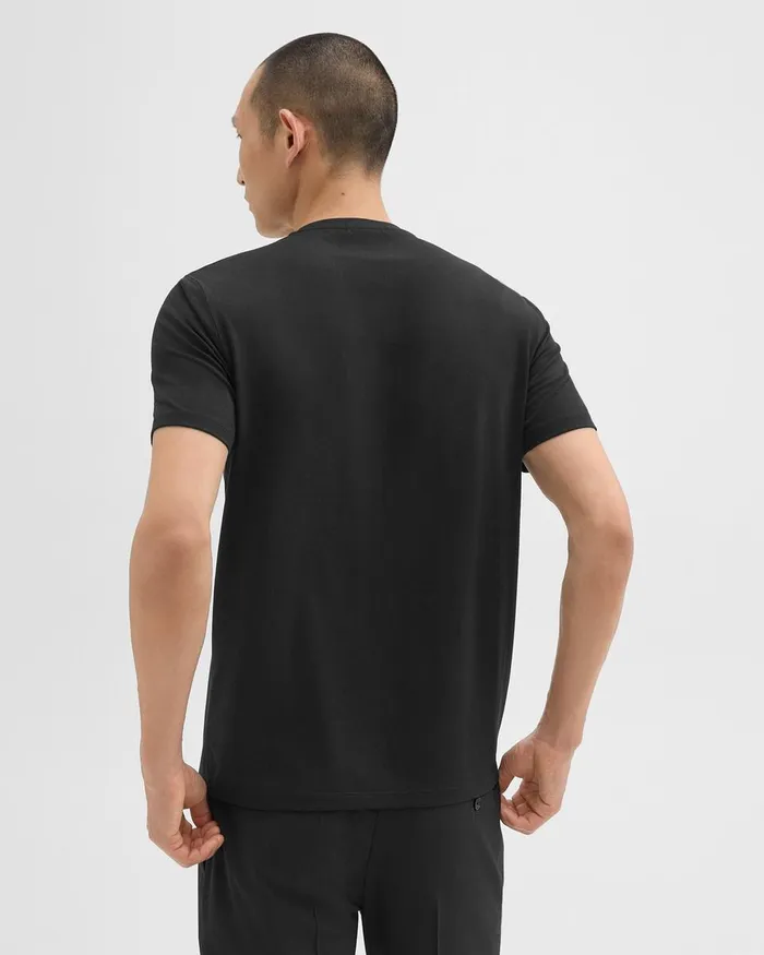 Men TShirts Polos Theory Dorian Tee In Active Knit Black