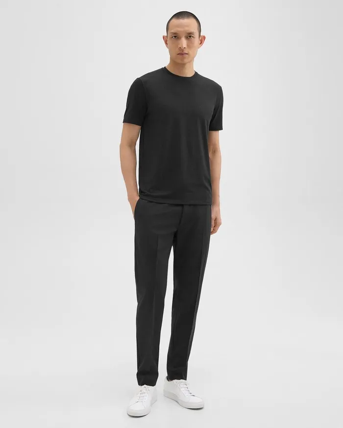 Men TShirts Polos Theory Dorian Tee In Active Knit Black