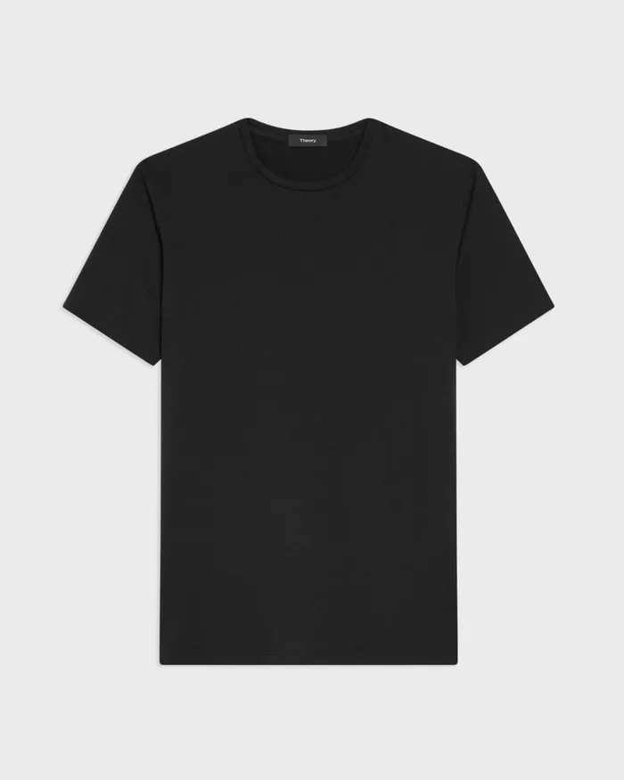 Men TShirts Polos Theory Dorian Tee In Active Knit Black