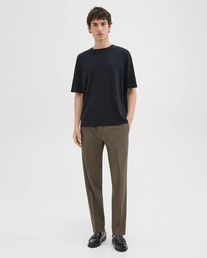 Men TShirts Polos Theory Relaxed Tee In Regal Wool Navy