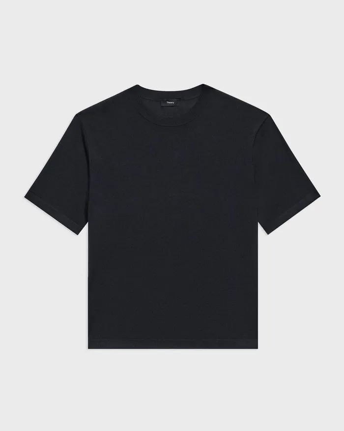 Men TShirts Polos Theory Relaxed Tee In Regal Wool Navy