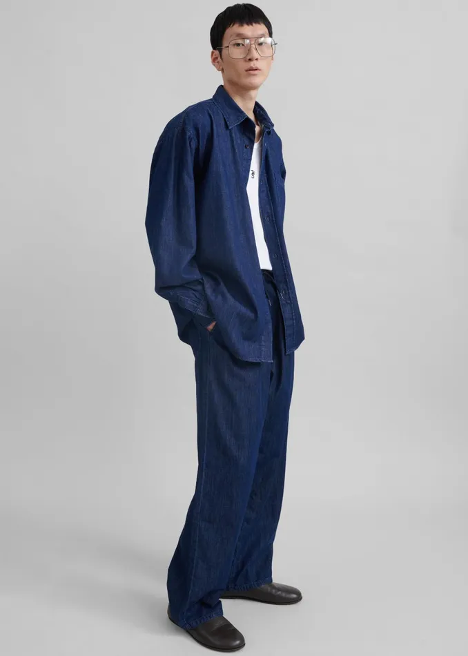 Men Tanner Denim Pants 8211 Raw Wash The Frankie Shop Bottoms