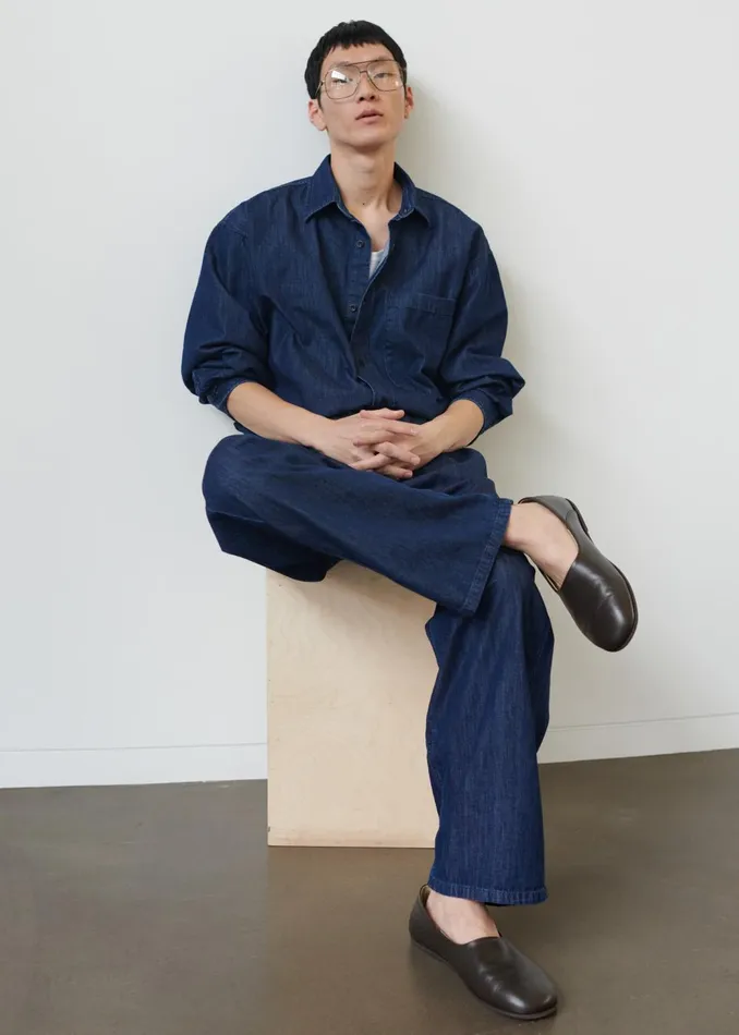 Men Tanner Denim Shirt 8211 Raw Wash The Frankie Shop Tops
