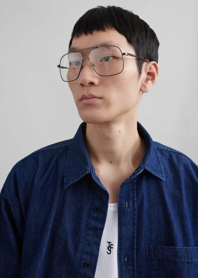 Men Tanner Denim Shirt 8211 Raw Wash The Frankie Shop Tops