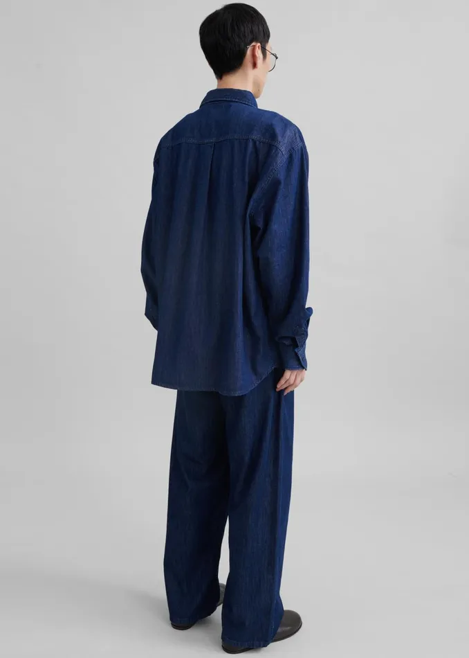 Men Tanner Denim Shirt 8211 Raw Wash The Frankie Shop Tops