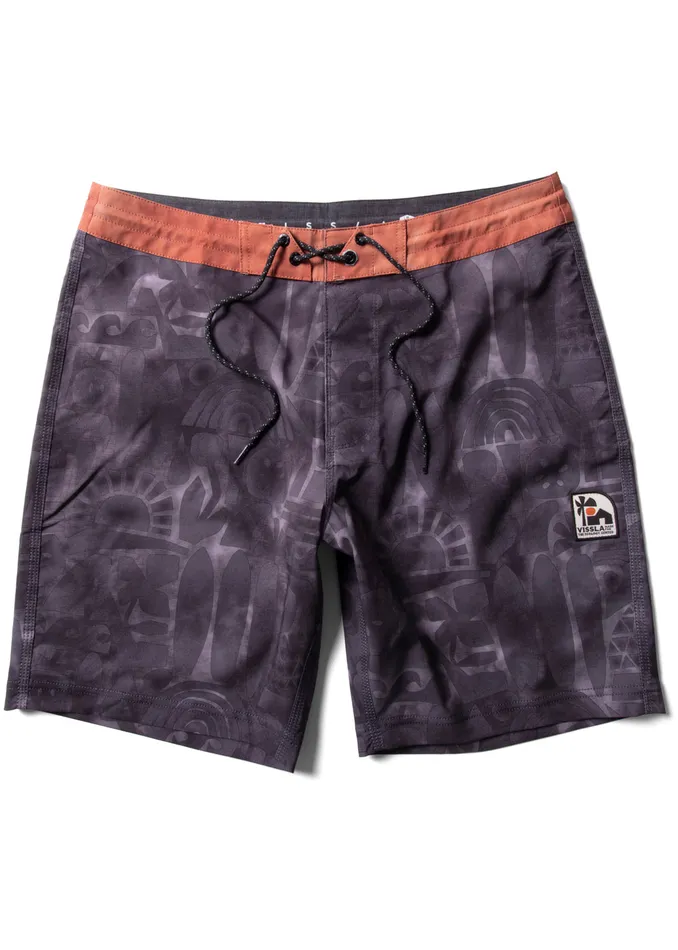Men The Ecology Center Glyphs 1858243 Boardshort Phantom Boardshorts Vissla