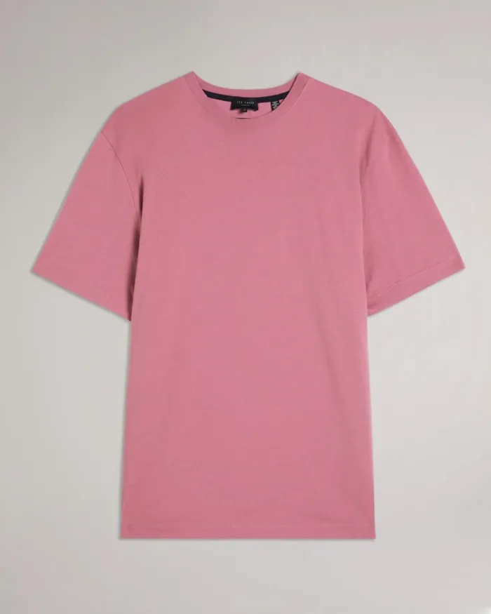 Men TYWINN 8211 Short Sleeve Regular Fit Plain Tshirt Pink Ted Baker Tops