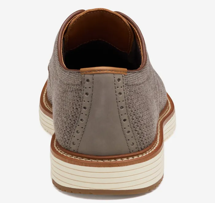 Men Upton Knit Wingtip Gray Knit LaceUps Johnston and Murphy