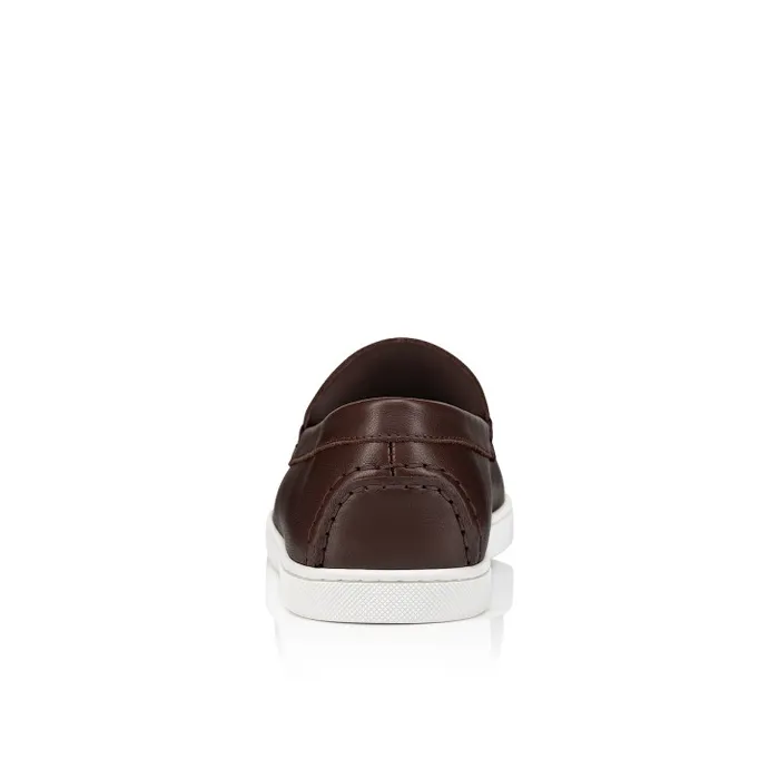 Men Varsiboat Boat Shoes 8211 Calf Leather 8211 Expresso Christian Louboutin Loafers and Moccasins