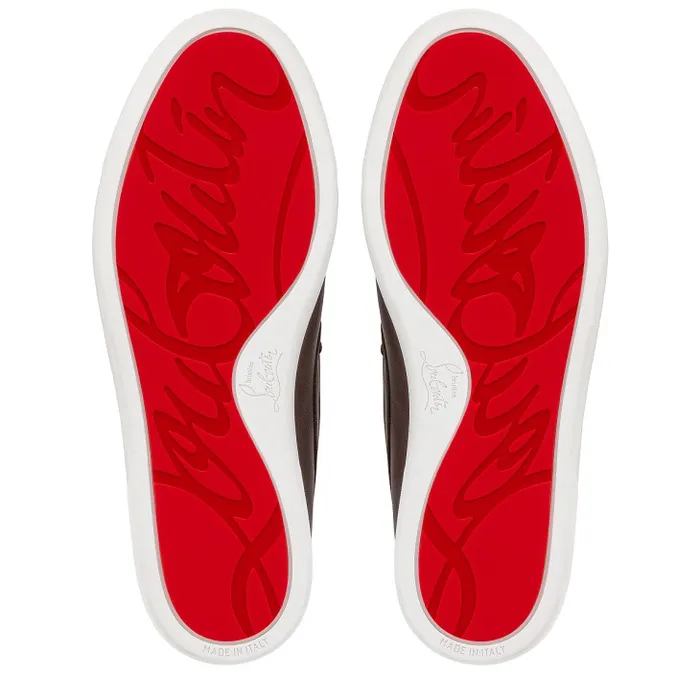 Men Varsiboat Boat Shoes 8211 Calf Leather 8211 Expresso Christian Louboutin Loafers and Moccasins
