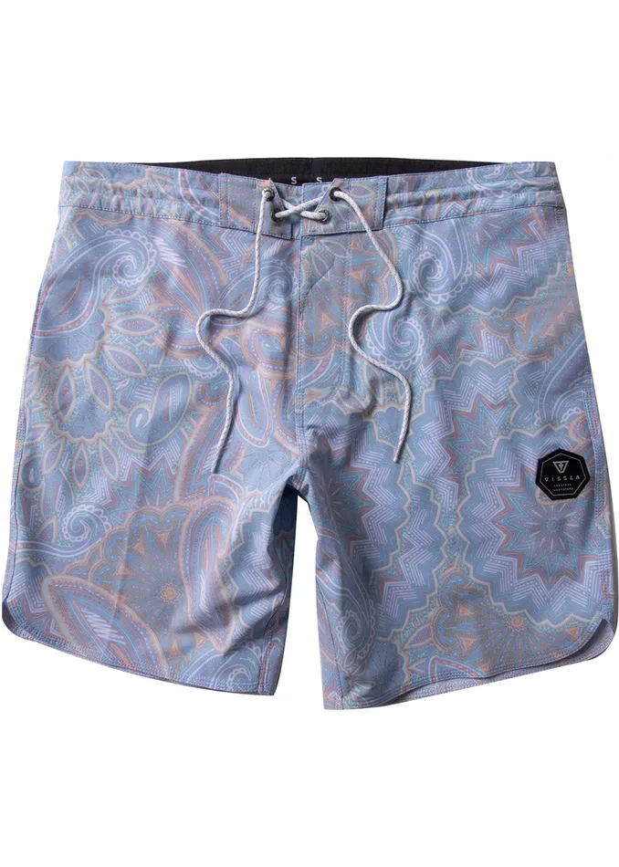 Men Vissla Hazy Paisley 1758243 Boardshort Heritage Blue Boardshorts