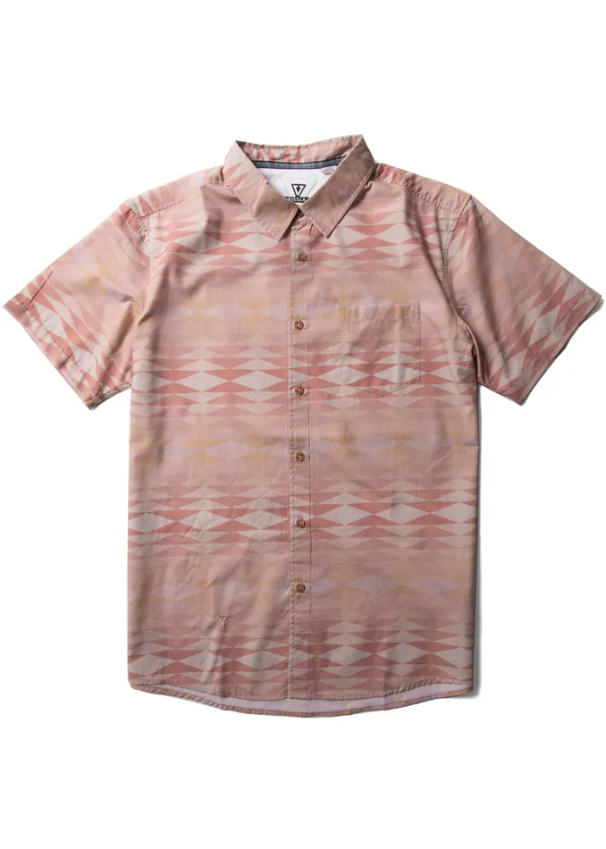 Men Vissla Jabber Eco Ss Shirt Terracotta Shirts and Flannels