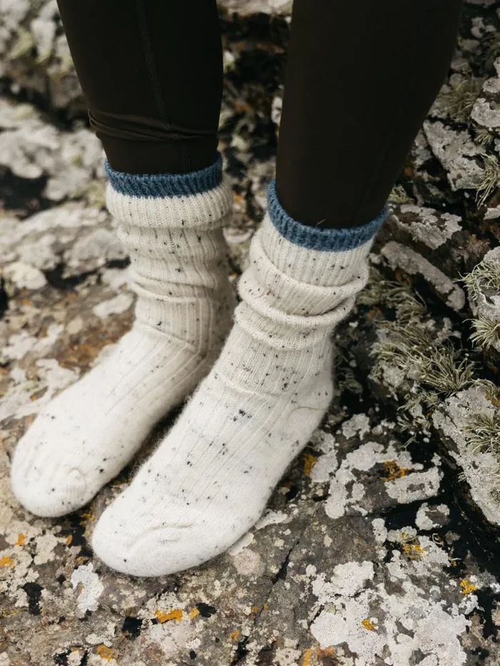 MenWomen Bosun Sock Ecrusky Blue Finisterre Socks