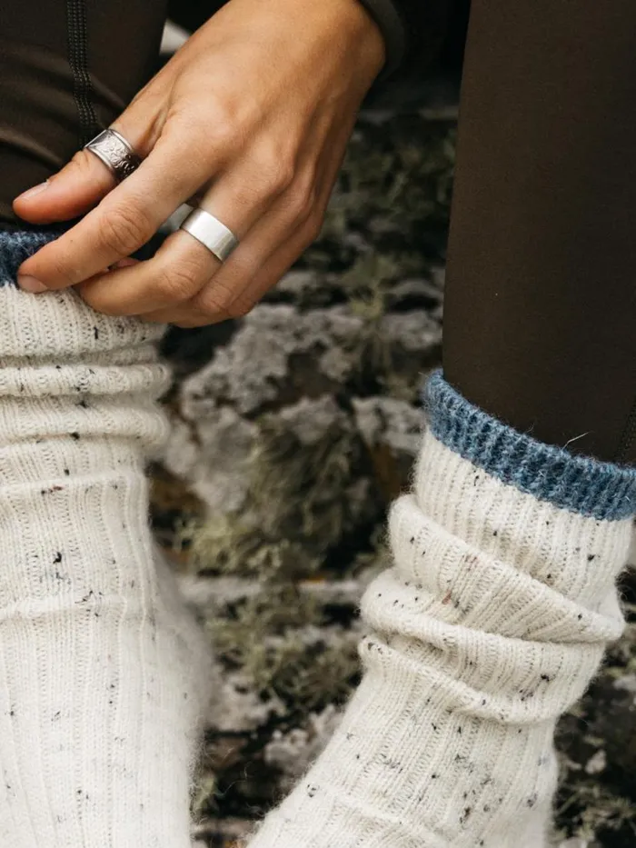 MenWomen Bosun Sock Ecrusky Blue Finisterre Socks