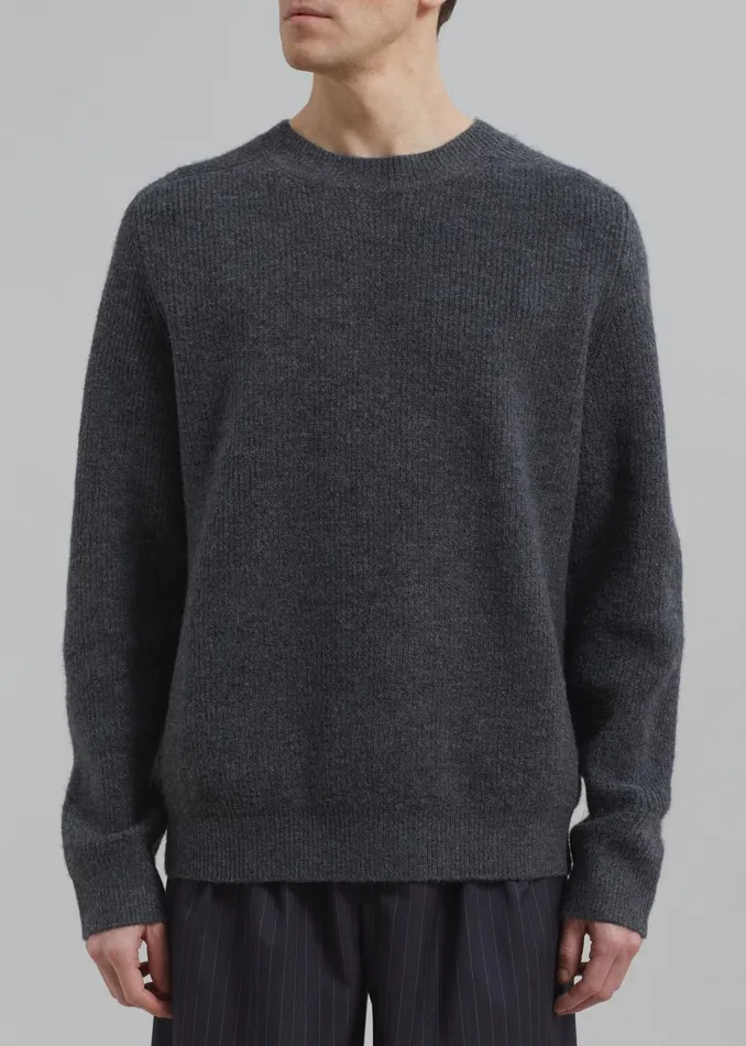 MenWomen Emory Sweater 8211 Charcoal The Frankie Shop Knitwear