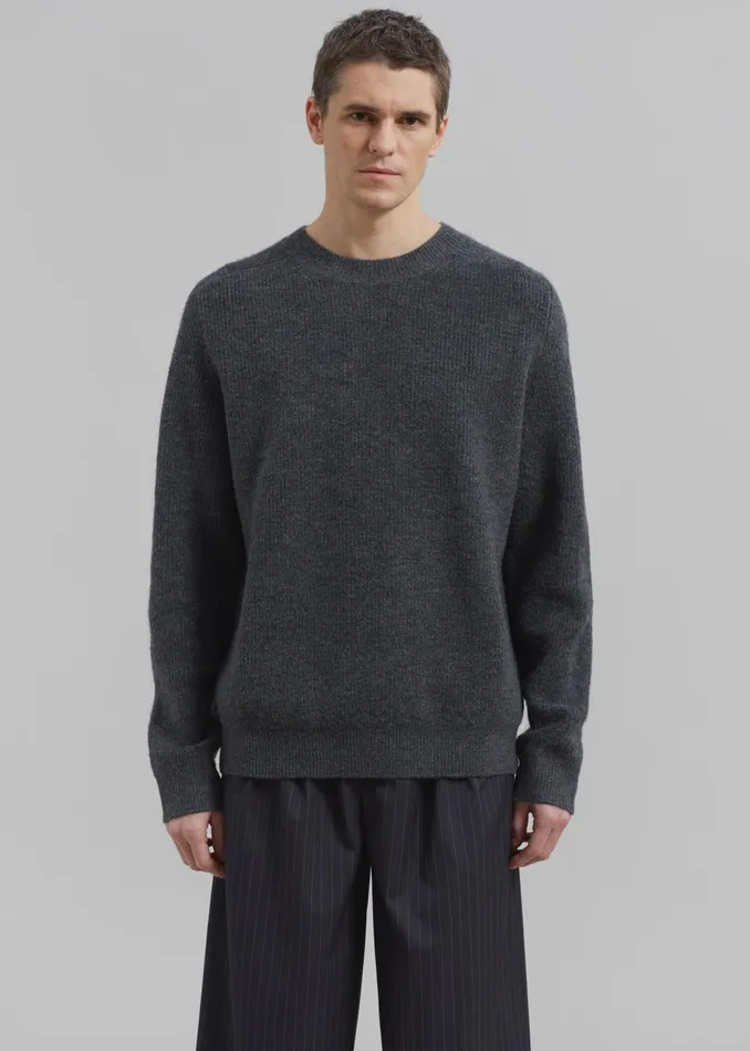 MenWomen Emory Sweater 8211 Charcoal The Frankie Shop Knitwear