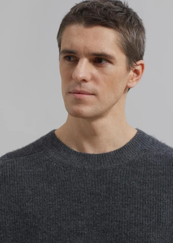 MenWomen Emory Sweater 8211 Charcoal The Frankie Shop Knitwear