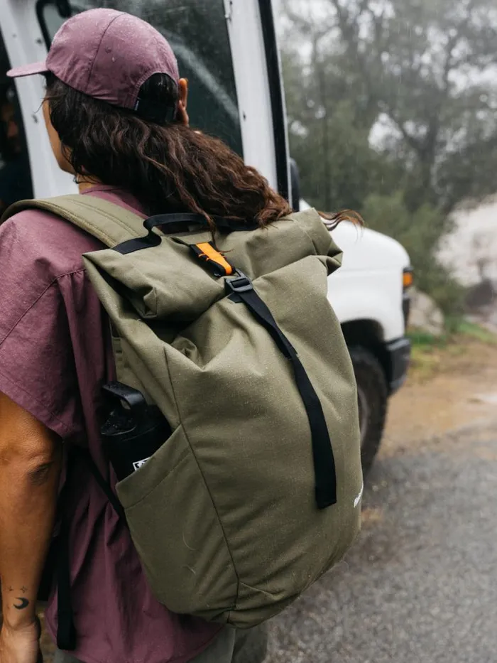 MenWomen Nautilus 23L Backpack Dark Olive Finisterre Bags