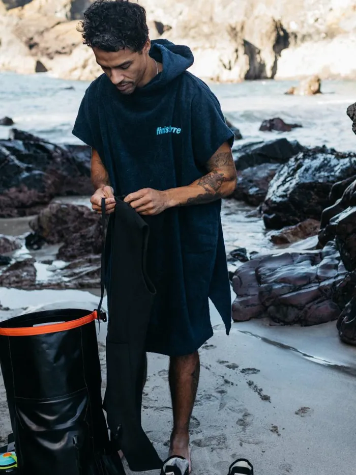 MenWomen Vean Changing Robe Navy Finisterre Swim Shorts and Board Shorts