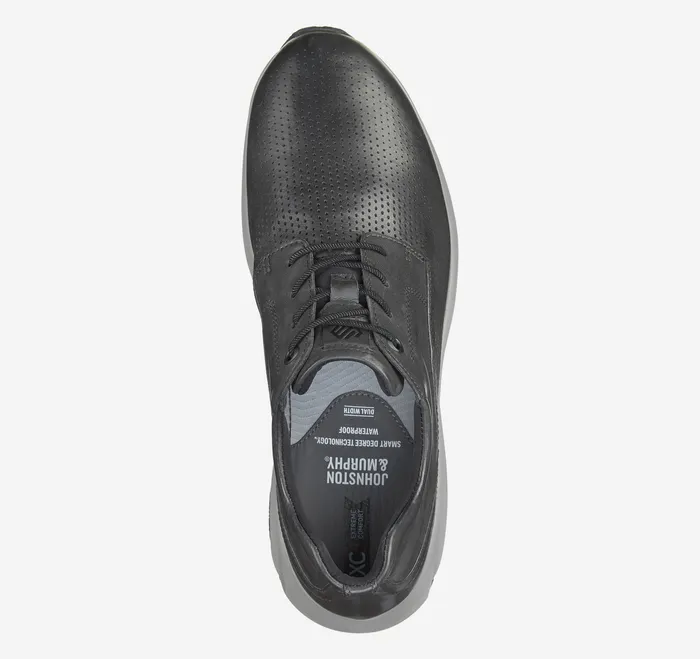 Men XC4 TR3Luxe Hybrid Black Waterproof Full Grain LaceUps Johnston and Murphy