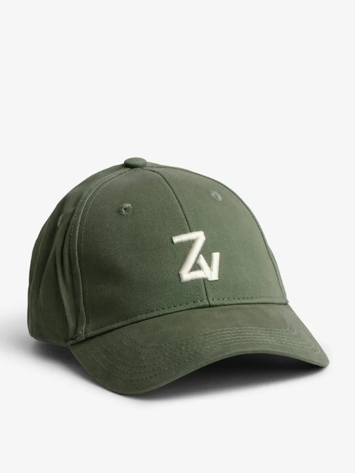 Men Zadig and Voltaire Hats ZV Initiale Klelia Cap Kaki