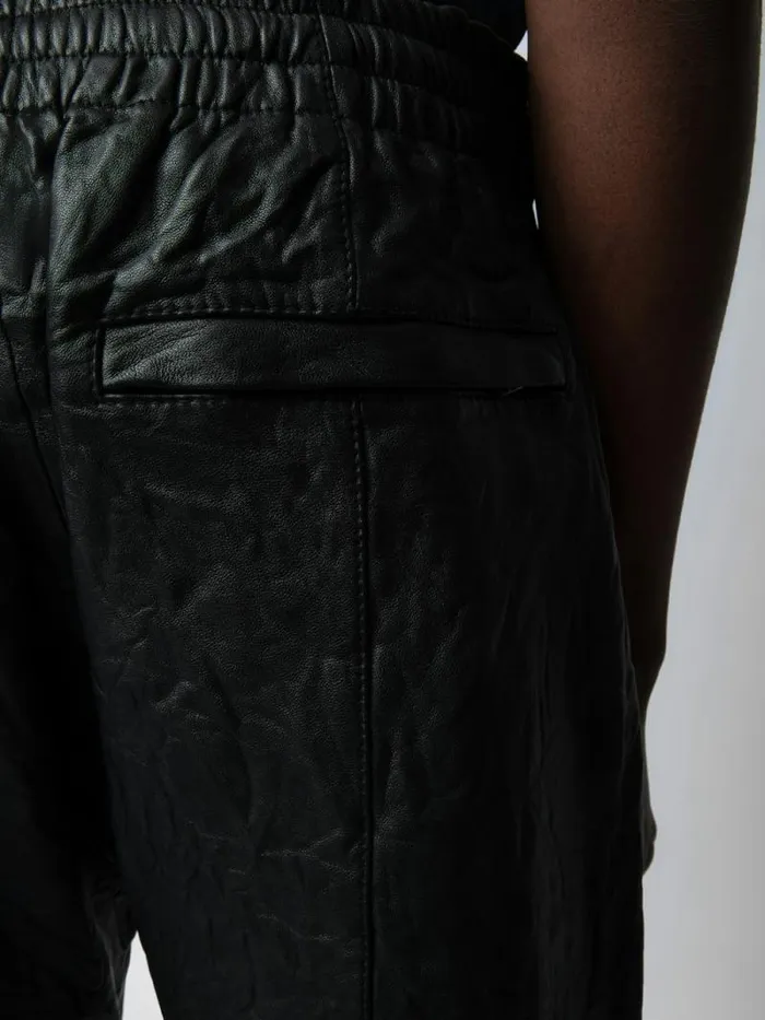 Men Zadig and Voltaire Pants and Shorts Pacha Crinkled Leather Pants Black Men Zadig and Voltaire Pants and Shorts Pacha Crinkled Leather Pants Black